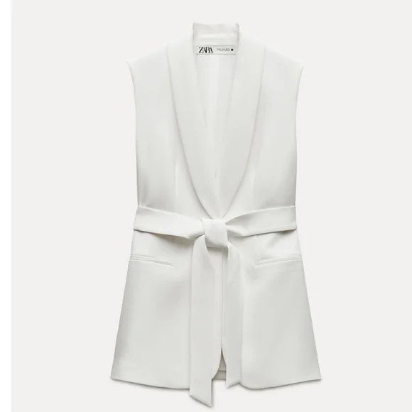 ❌️SOLD❌️TUXEDO COLLAR VEST ZW COLLECTION SIZE S - Picture 8 of 14